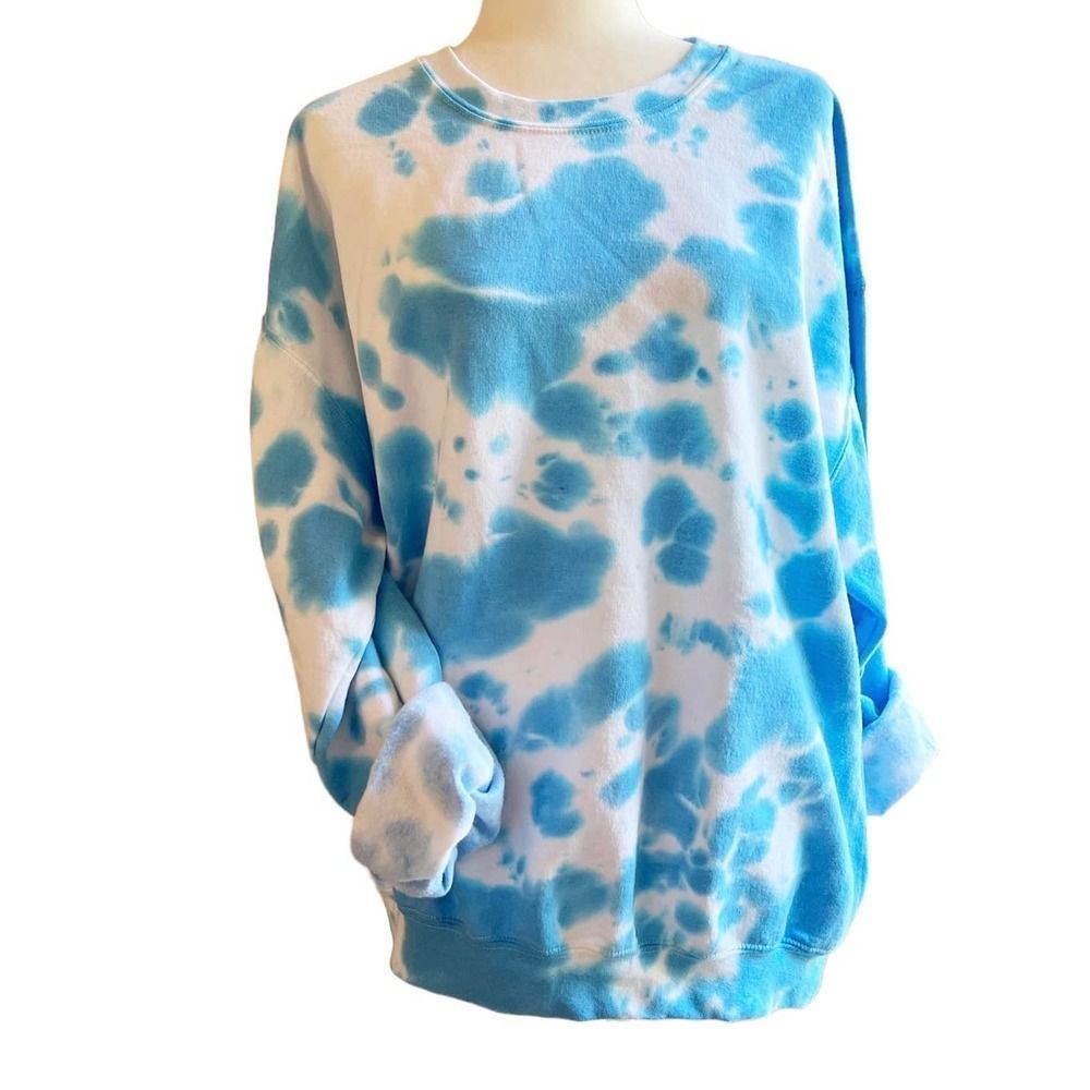 Handmade Stay Wild Moon Child Ice Dyed Sweatshirt, Unisex Sz XL